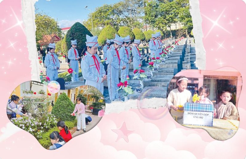 Thiếu nhi Lai Châu tô thắm vườn hoa “nghìn việc tốt”