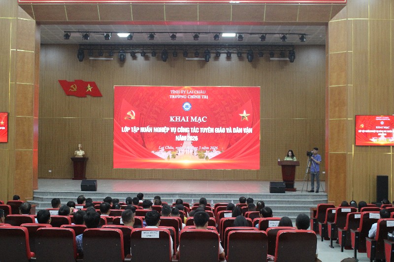 Khai mạc lớp tập huấn nghiệp vụ công tác tuyên giáo, dân vận năm 2026