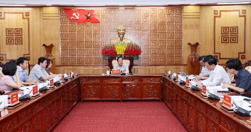 Bí thư Tỉnh ủy Lê Minh Ngân chủ trì hội nghị chuẩn bị chuỗi sự kiện hợp tác giữa các tỉnh biên giới  của Việt Nam với tỉnh Vân Nam (Trung Quốc)