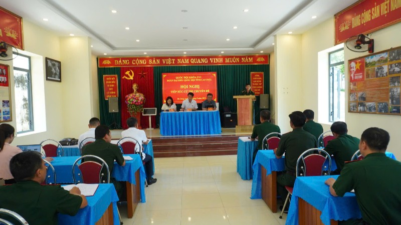 Đoàn Đại biểu Quốc hội tỉnh tiếp xúc cử tri Chuyên đề tại Đồn Biên phòng Ka Lăng