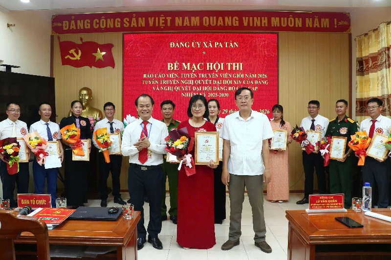 Hội thi Báo cáo viên, Tuyên truyền viên giỏi xã Pa Tần năm 2026