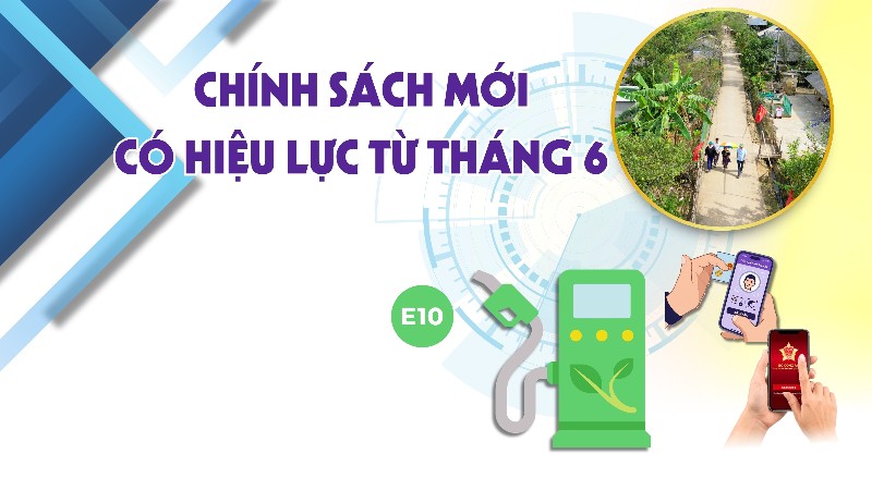 Chính sách mới có hiệu lực từ tháng 6