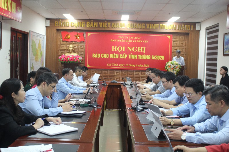 Hội nghị báo cáo viên cấp tỉnh tháng 6/2026