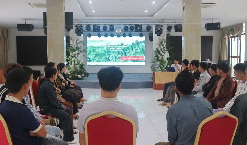 Tập huấn canh tác lúa giảm phát thải theo phương pháp AWD trên nền SRI