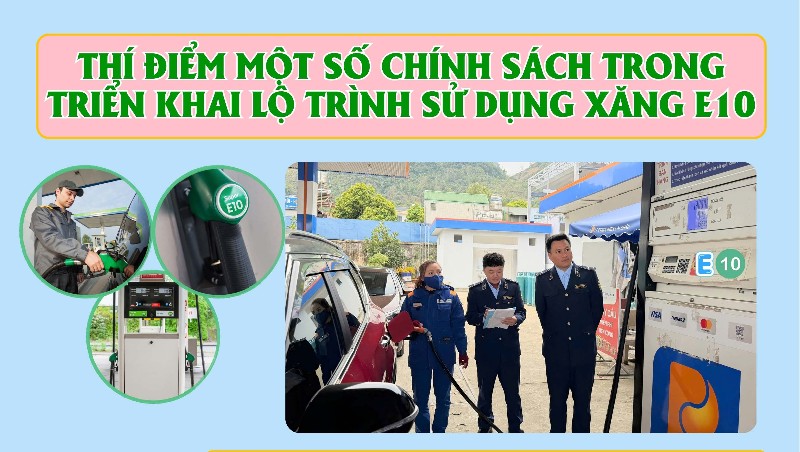 Thí điểm một số chính sách trong triển khai lộ trình sử dụng xăng E10