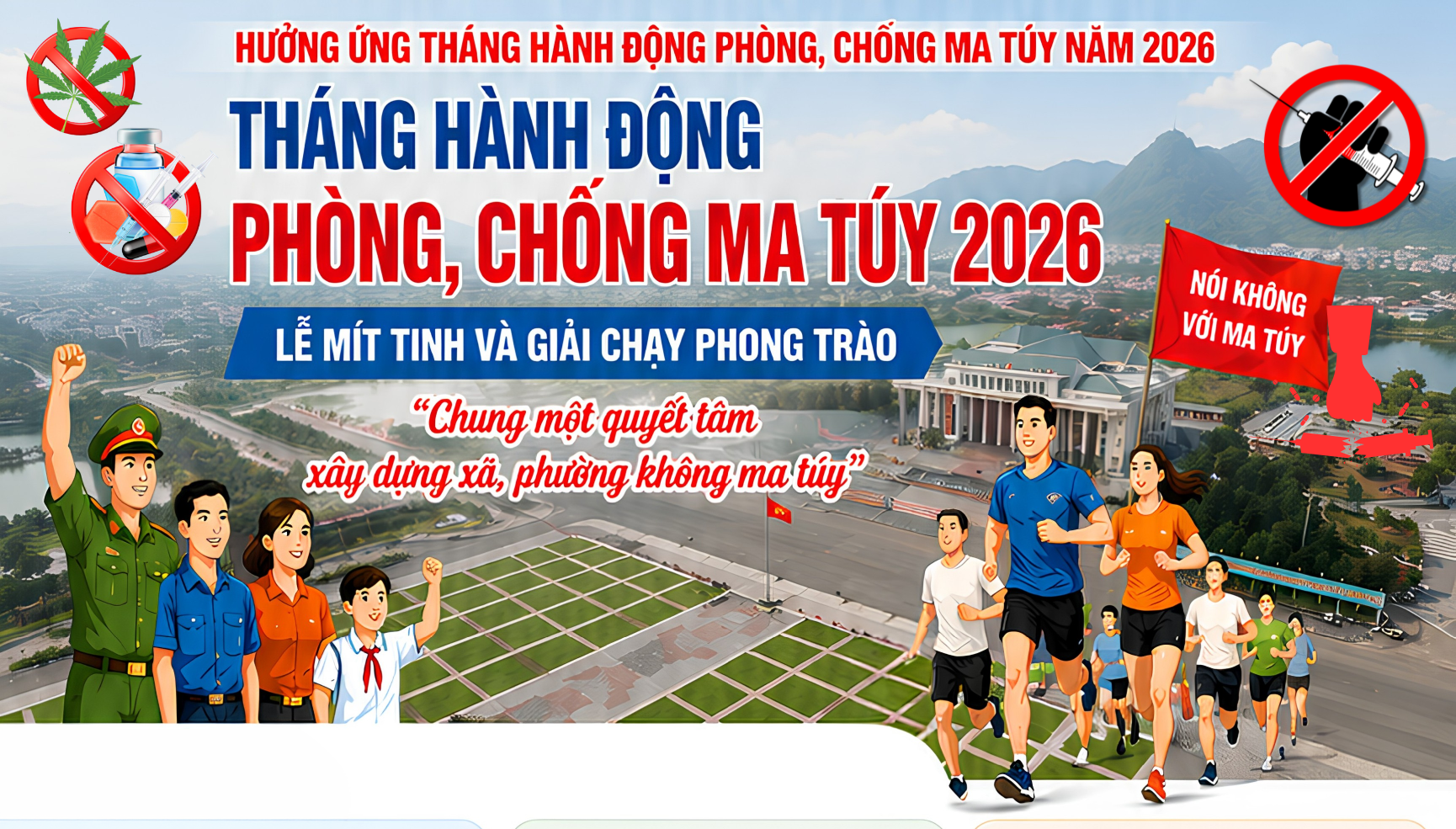 Tổ chức các hoạt động hưởng ứng Tháng hành động phòng, chống ma túy năm 2026