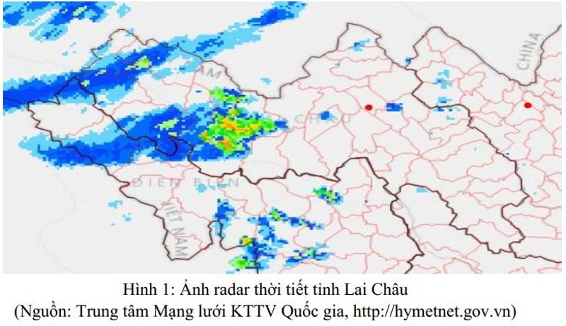 Cảnh báo dông, lốc, sét, mưa đá và mưa lớn cục bộ tỉnh Lai Châu