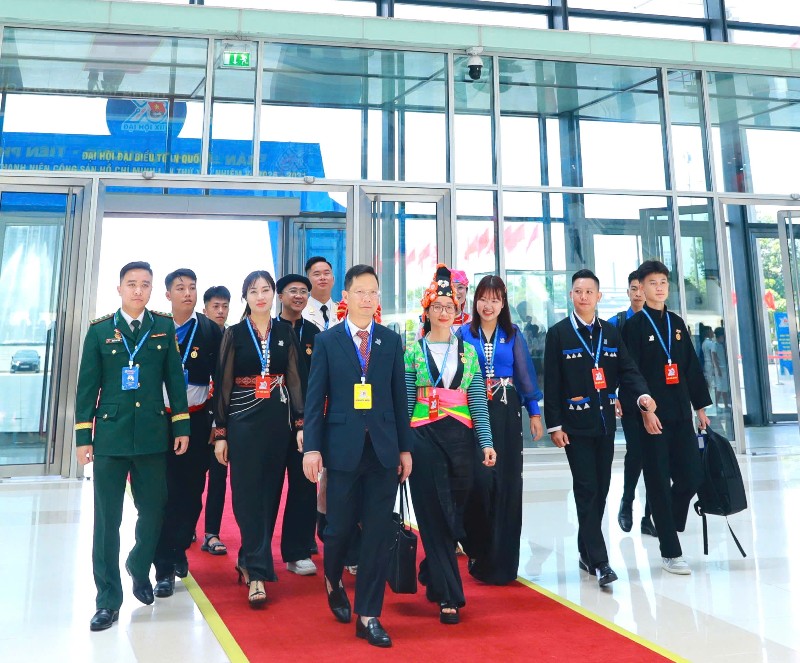 Đoàn đại biểu Lai Châu tham dự Đại hội Đoàn toàn quốc lần thứ XIII