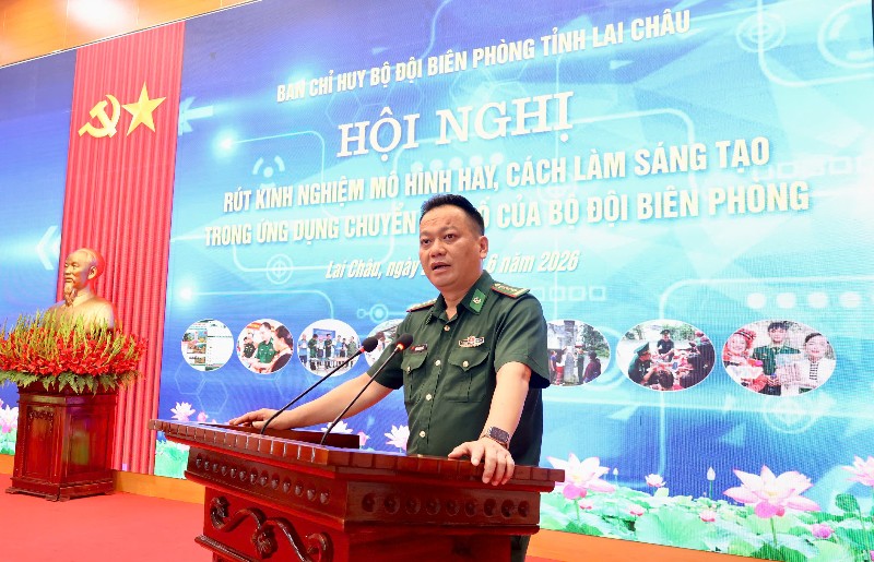 Hội nghị rút kinh nghiệm mô hình hay, cách làm sáng tạo trong ứng dụng chuyển đổi số của Bộ đội biên phòng