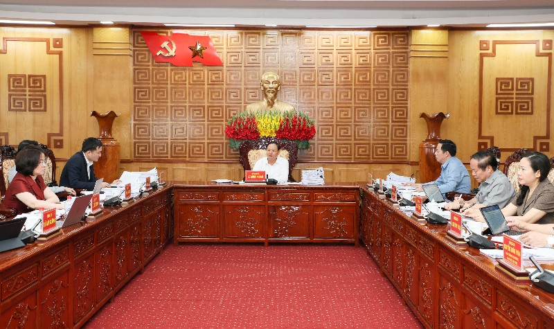 Họp Ban Thường vụ Tỉnh uỷ cho ý kiến vào nhiều nội dung quan trọng
