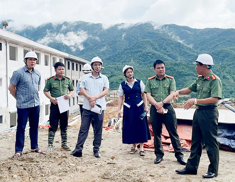 Tỉnh ủy Lai Châu giám sát tiến độ dự án trường phổ thông nội trú liên cấp tại xã Hua Bum và Bum Nưa