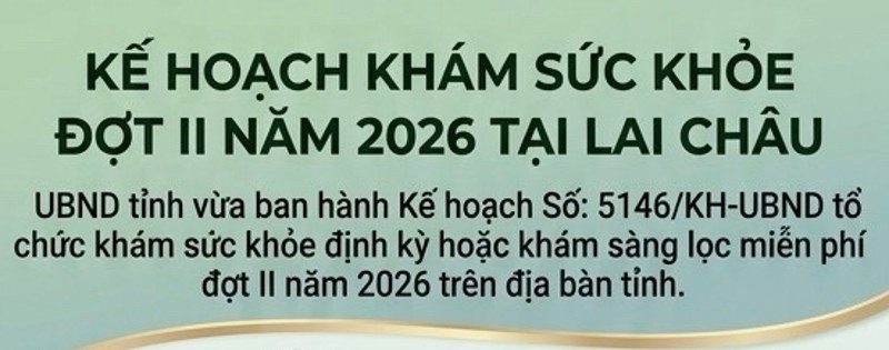 Lai Châu triển khai khám sức khỏe miễn phí đợt II trên toàn tỉnh