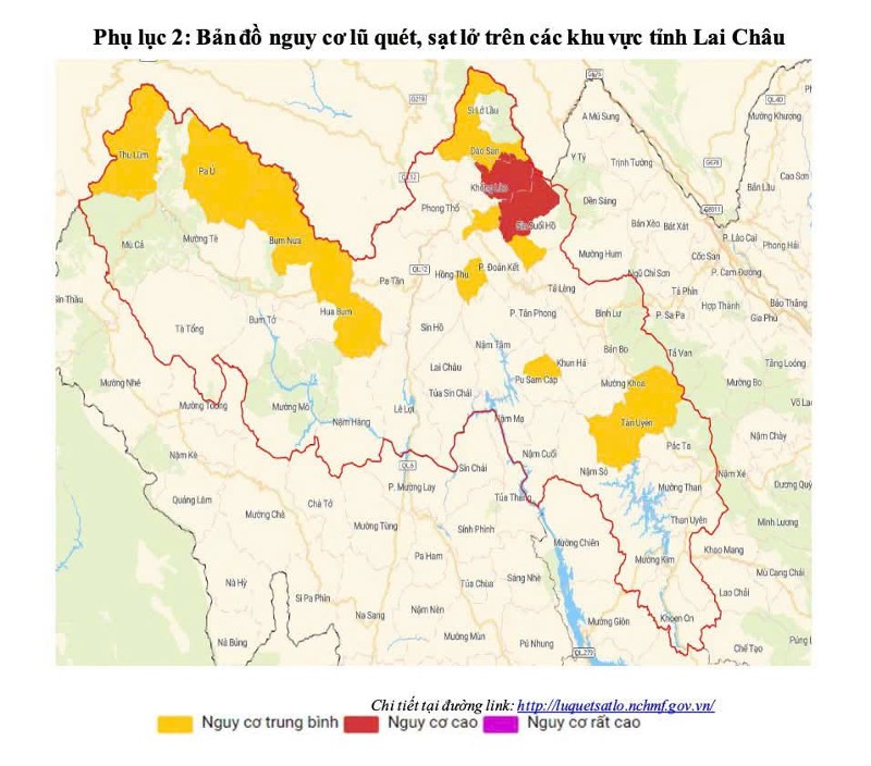 Lai Châu chủ động ứng phó mưa lớn, lũ quét, sạt lở đất