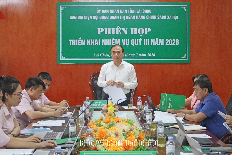 Ban Đại diện Hội đồng quản trị Ngân hàng Chính sách xã hội tỉnh: Phiên họp triển khai nhiệm vụ quý III năm 2026