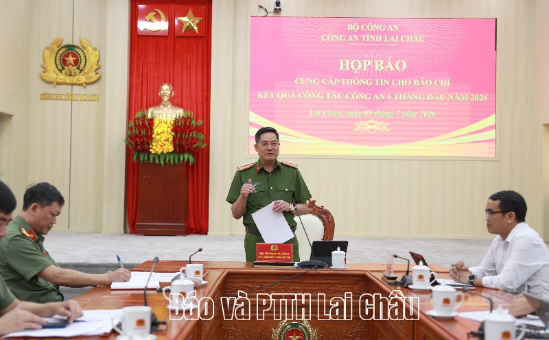Họp báo thông tin kết quả công tác bảo đảm an ninh, trật tự 6 tháng đầu năm 2026 