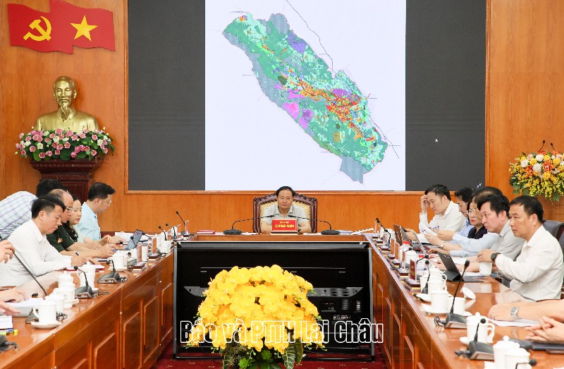 Họp Ban Thường vụ Tỉnh ủy cho ý kiến vào Quy hoạch chung đô thị liên phường Tân Phong - Đoàn Kết