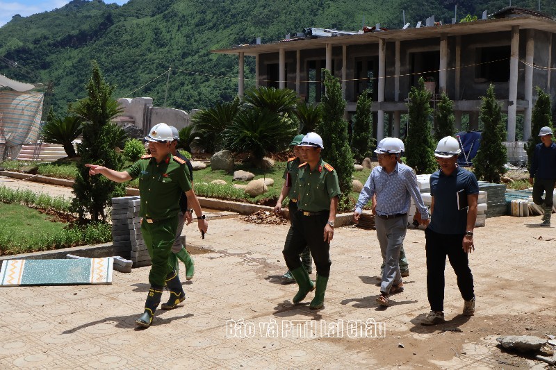 Kiểm tra tiến độ xây dựng Trường Phổ thông nội trú liên cấp Tiểu học và THCS Pa Tần