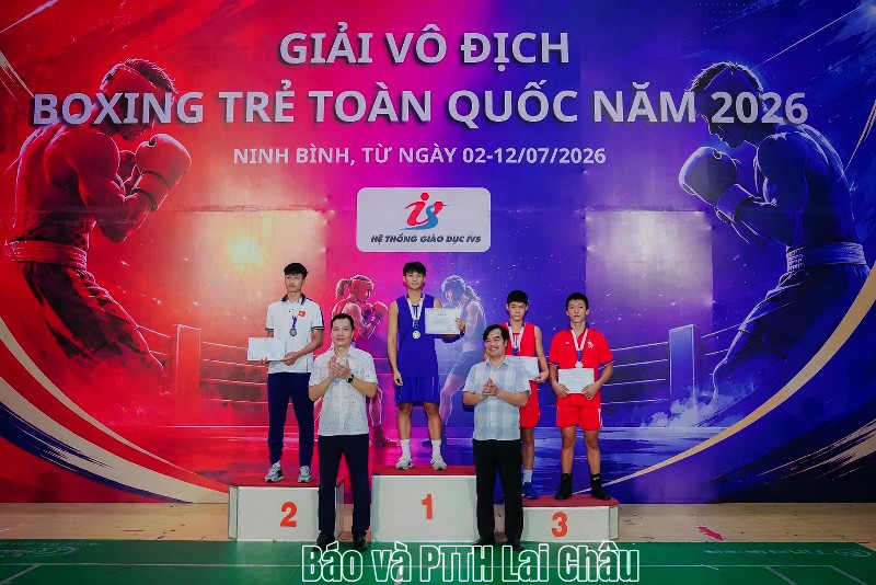 Lai Châu đạt 6 huy chương tại Giải vô địch Boxing trẻ toàn quốc 2026 