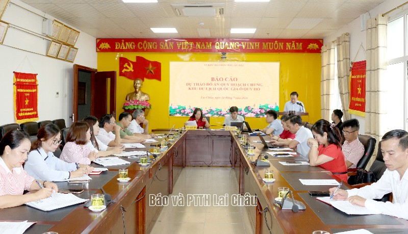 Hội nghị phản biện xã hội đối với dự thảo hồ sơ Quy hoạch chung Khu du lịch quốc gia Ô Quý Hồ