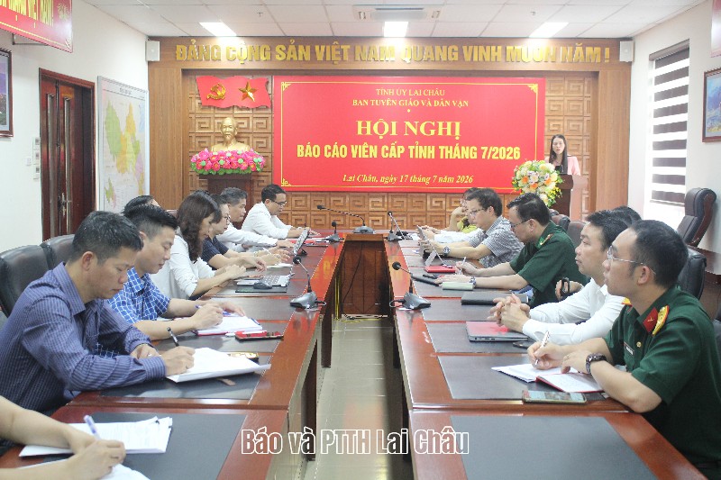 Hội nghị báo cáo viên cấp tỉnh tháng 7/2026