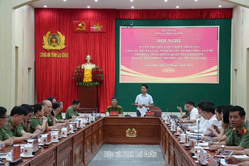 Lấy ý kiến đóng góp vào các dự án luật, nghị quyết do Bộ Công an chủ trì soạn thảo