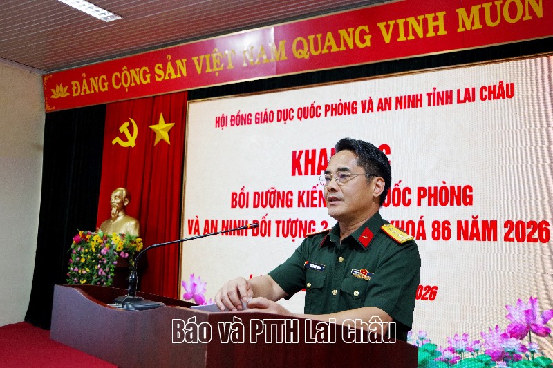 Khai mạc lớp bồi dưỡng kiến thức quốc phòng và an ninh đối tượng 3