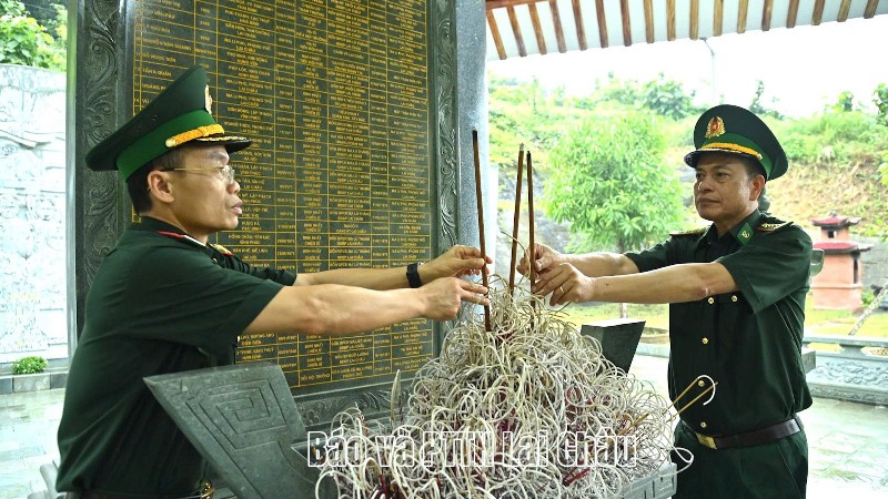Bộ đội Biên phòng Lai Châu tri ân các Anh hùng liệt sĩ