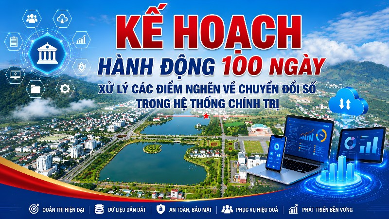 Hành động 100 ngày xử lý các điểm nghẽn về chuyển đổi số trong hệ thống chính trị