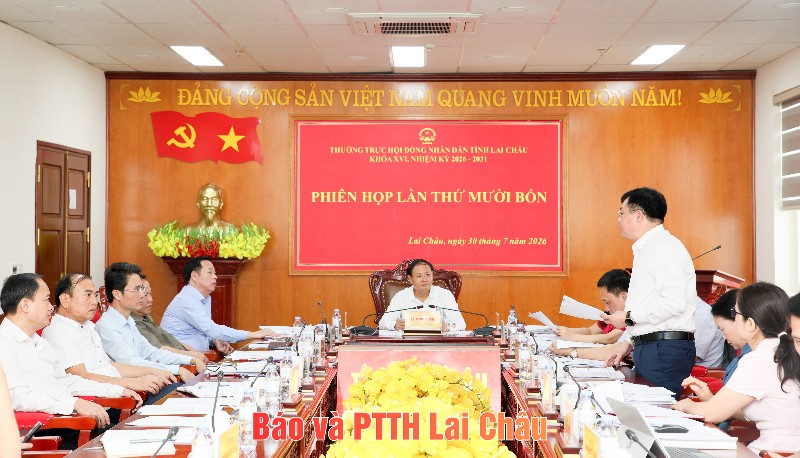 Phiên họp lần thứ mười bốn Thường trực HĐND tỉnh khóa XVI, nhiệm kỳ 2026 - 2031