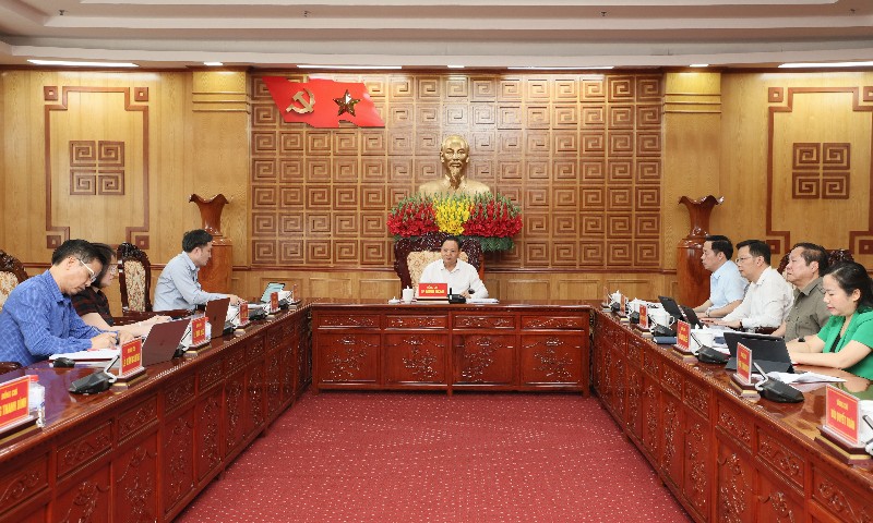 Họp Ban Thường vụ Tỉnh uỷ cho ý kiến vào một số nội dung quan trọng