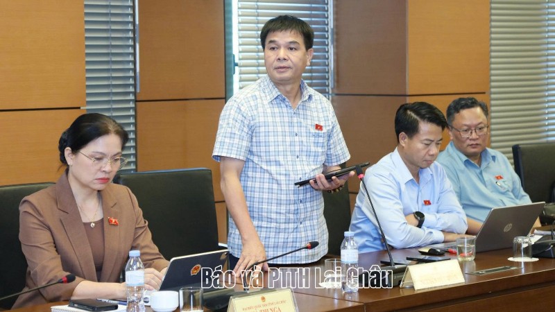 Đoàn ĐBQH tỉnh Lai Châu tham gia nhiều ý kiến hoàn thiện các dự án luật về kiến trúc và lĩnh vực ngân hàng