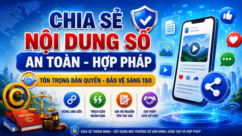 Chia sẻ nội dung số: An toàn – Hợp pháp