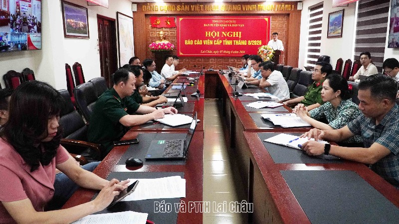 Hội nghị Báo cáo viên cấp tỉnh tháng 8/2026