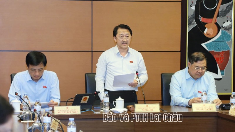 Đoàn ĐBQH tỉnh Lai Châu tham gia nhiều ý kiến hoàn thiện các dự án luật về kiến trúc và lĩnh vực ngân hàng