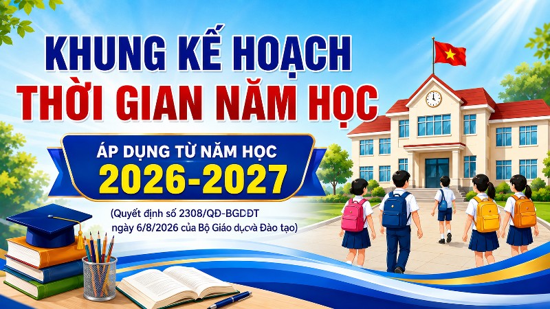 Bộ Giáo dục và Đào tạo công bố Khung kế hoạch thời gian năm học