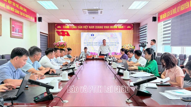 Lai Châu thúc đẩy hợp tác với Học viện Công nghệ Bưu chính Viễn thông về khoa học, công nghệ và chuyển đổi số