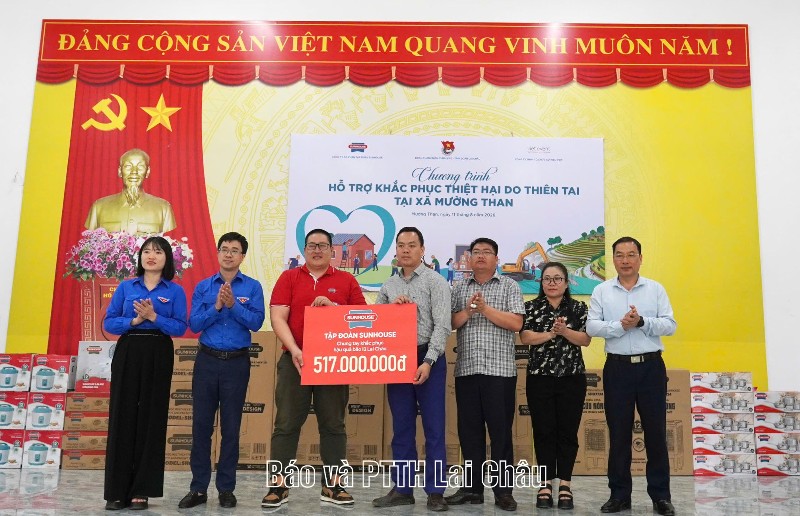 Chung tay hỗ trợ người dân Mường Than tái thiết cuộc sống