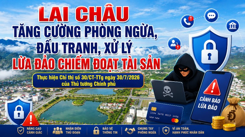 Lai Châu tăng cường phòng ngừa, đấu tranh với tội phạm lừa đảo chiếm đoạt tài sản