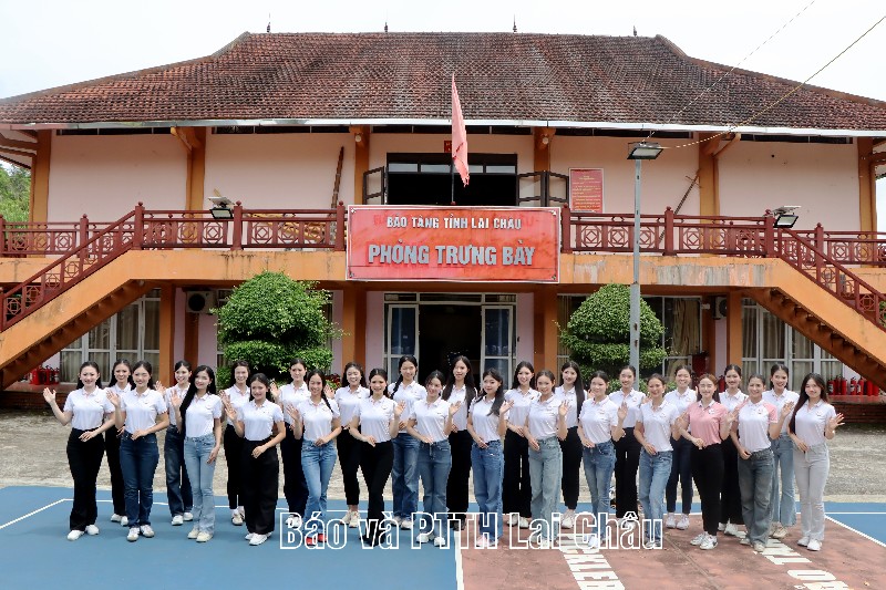 Thí sinh tham gia Hoa hậu Việt Nam 2026 khám phá không gian văn hóa, lịch sử Lai Châu