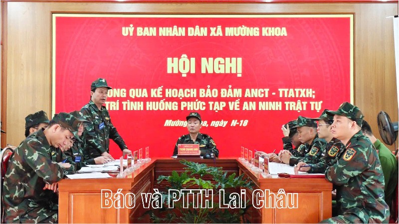 Xã Mường Khoa tổ chức thành công diễn tập tác chiến trong khu vực phòng thủ năm 2026
