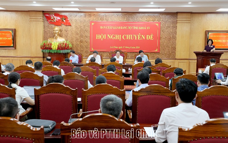 Hội nghị chuyên đề Ban Chấp hành Đảng bộ tỉnh khoá XV, nhiệm kỳ 2025-2030