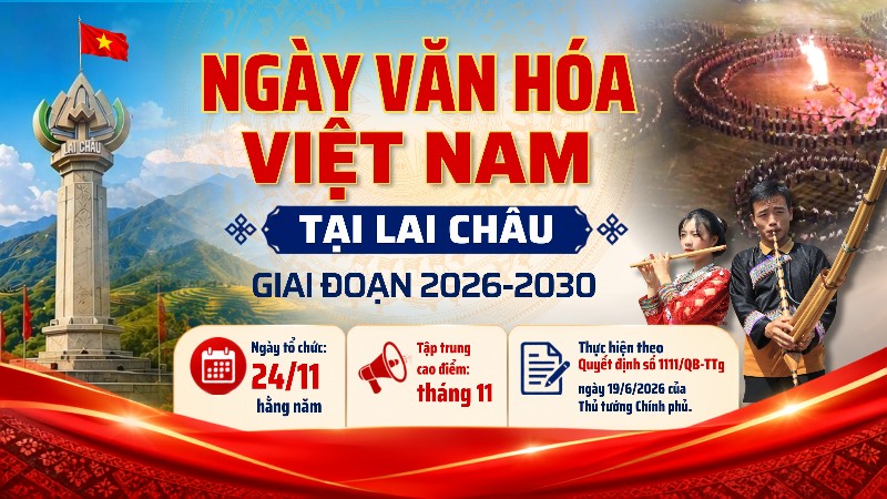 "Ngày văn hóa Việt Nam" tại Lai Châu giai đoạn 2026–2030