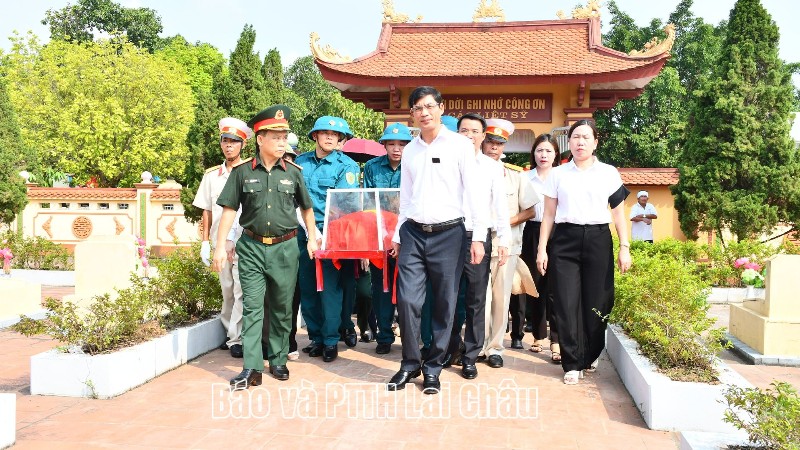 Lai Châu đưa hài cốt liệt sĩ Tạ Văn Bàn về quê hương