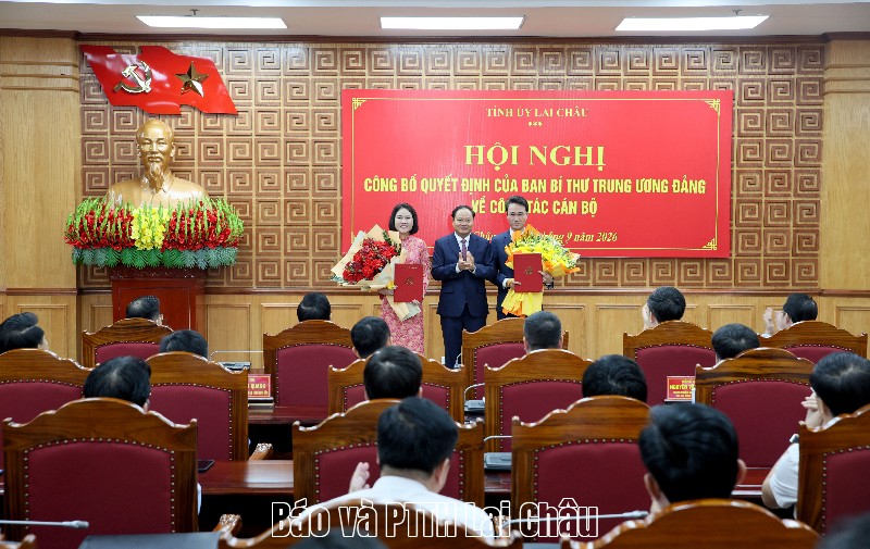 Các đồng chí: Hà Trọng Hải, Đào Thị Lan Anh được chuẩn y tham gia Ban Thường vụ Tỉnh ủy Lai Châu nhiệm kỳ 2025-2030