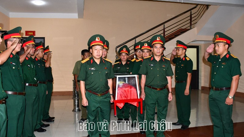Lai Châu bàn giao hài cốt liệt sĩ Mai Sỹ Yên hy sinh trong kháng chiến chống Pháp