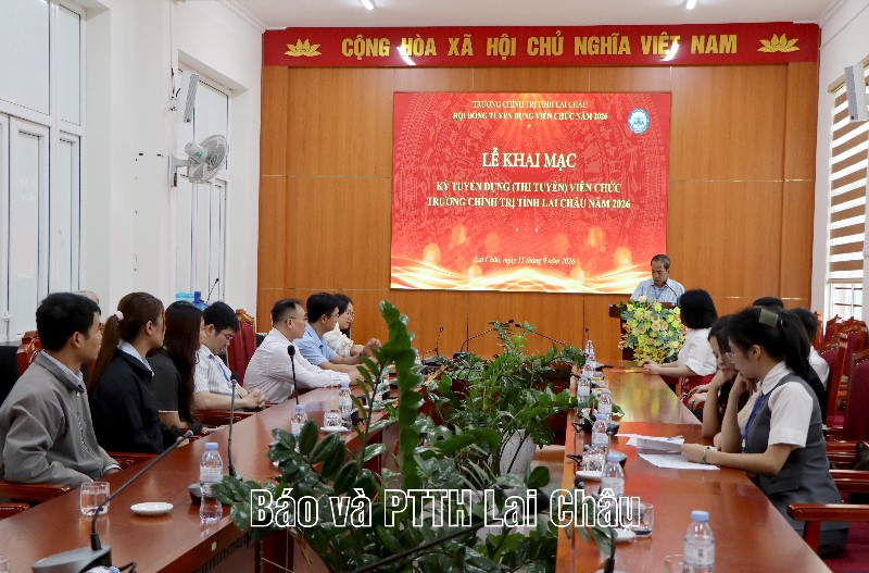 Trường Chính trị tỉnh khai mạc kỳ thi tuyển dụng viên chức năm 2026