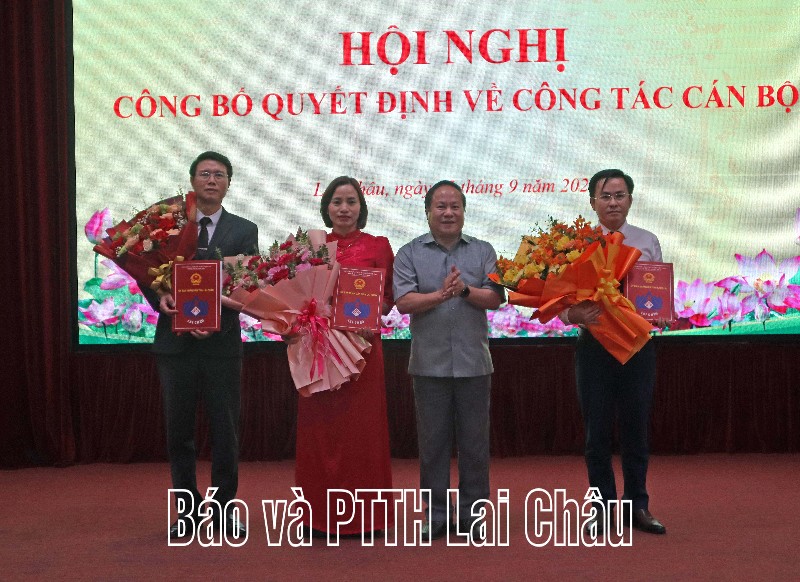 Lai Châu: Điều động, bổ nhiệm lãnh đạo Sở Tư pháp và Văn phòng UBND tỉnh