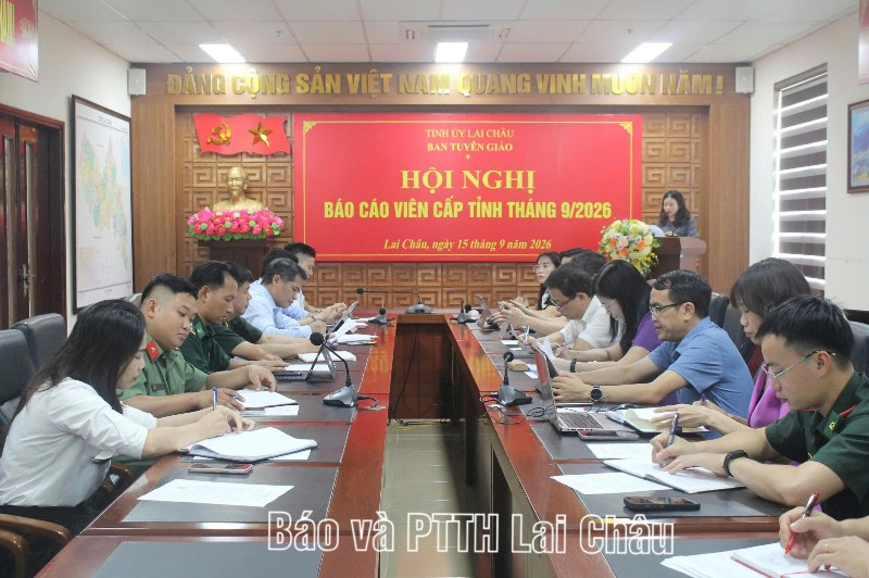 Hội nghị báo cáo viên cấp tỉnh tháng 9/2026