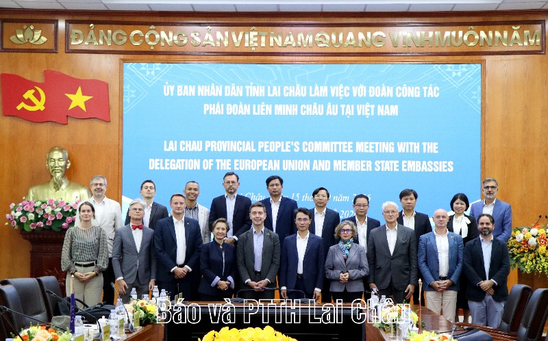 UBND tỉnh làm việc với Đoàn công tác Phái đoàn Liên minh Châu Âu tại Việt Nam