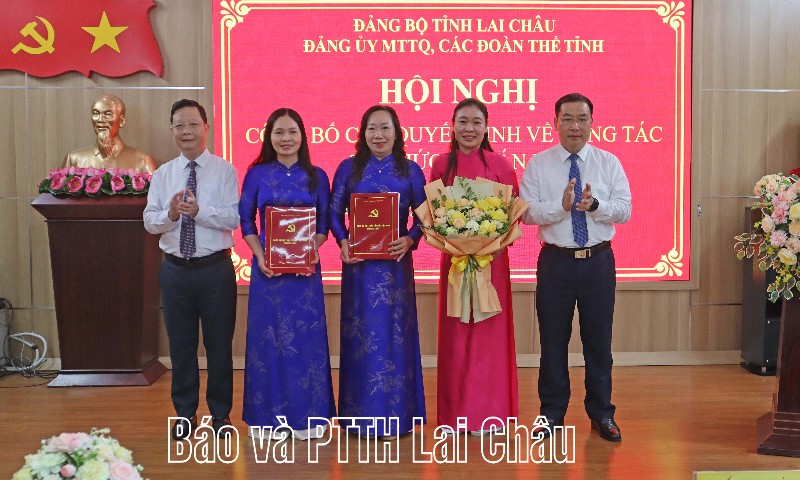 Hội nghị công bố các quyết định về công tác tổ chức và cán bộ